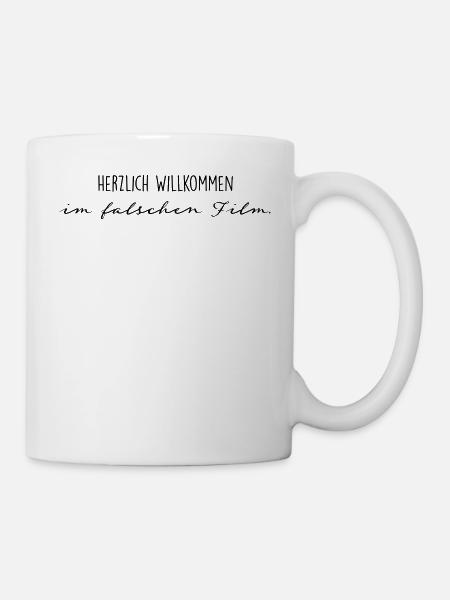 Welcome to the wrong movie. - Mug - white