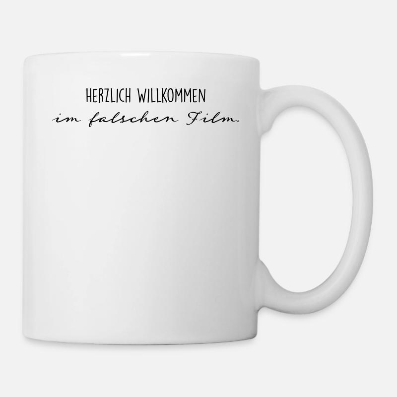 Bienvenue dans le mauvais film. - Mug blanc - blanc