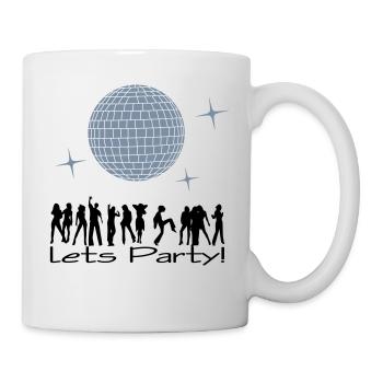 Disco - couleurs design sélectionnable - Mug blanc - blanc - Droite
