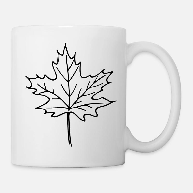 leaf_1 - Tasse - Weiß