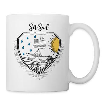Segel setzen - Tasse - Weiß - Rechts