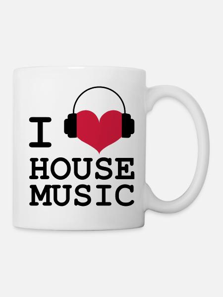 I Love House Musik - Tasse - Weiß