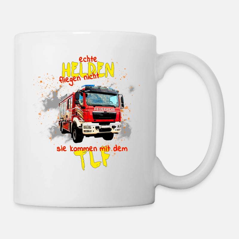 Camions de pompiers Camions de pompiers - Mug blanc - blanc