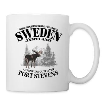 Sweden - Moose - Schweden - Elch - Tasse - Weiß - Rechts
