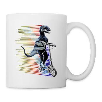 Escooter Electroroller E-Roller Raptor Bestseller - Tasse - Weiß - Rechts