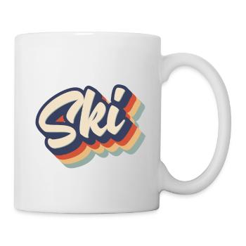 Ski - Tasse - Weiß - Rechts