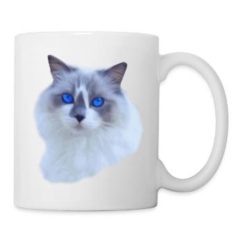 Ragdoll Blue Mitted - Tasse - Weiß - Rechts