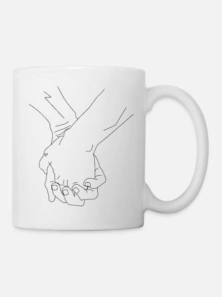 hands - Mug - white