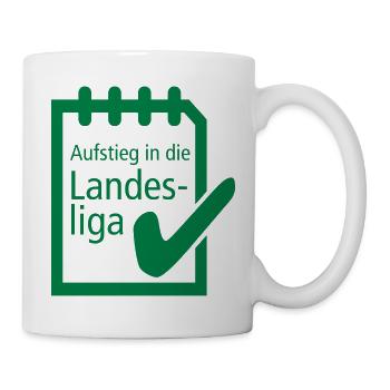Aufstieg Landesliga - Tasse - Weiß - Rechts