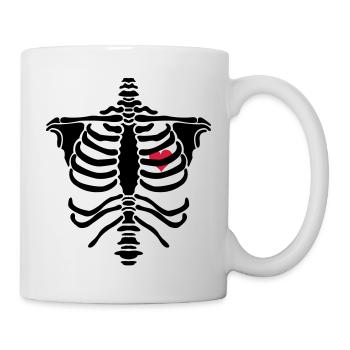 skelett2 - Tasse - Weiß - Rechts