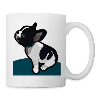 Bouledogue français - Mug blanc - blanc - Droite