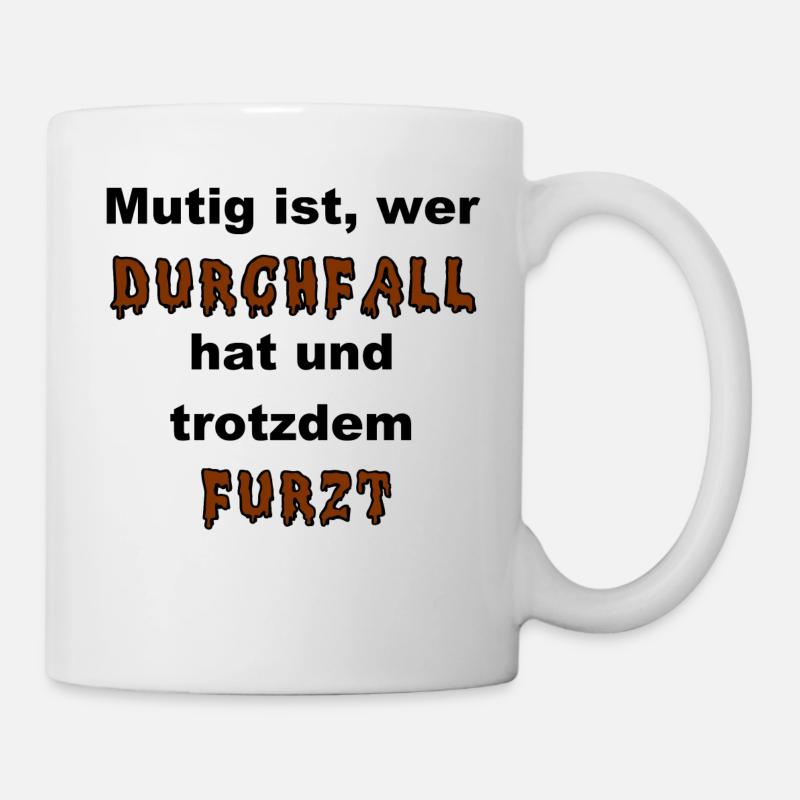 Diarrhée et pétricité - Mug blanc - blanc