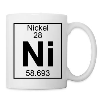 Nickel (Ni) (element 28) - Mug - white - Right