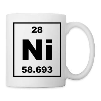 Nickel (Ni) (element 28) - Mug - white - Right