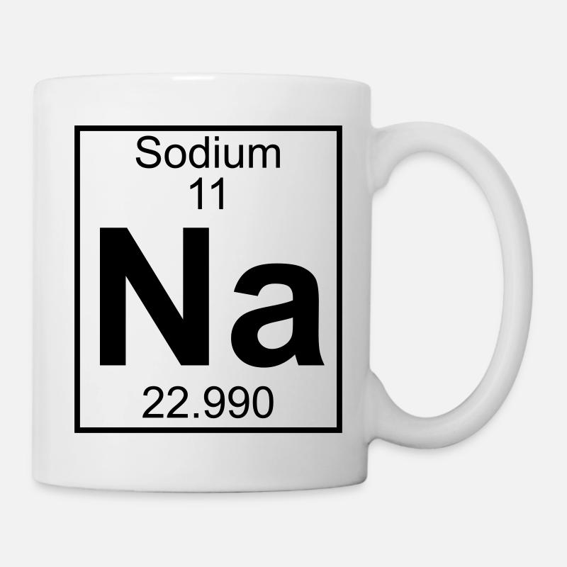 Sodium (Na) (element 11) - Mug - white