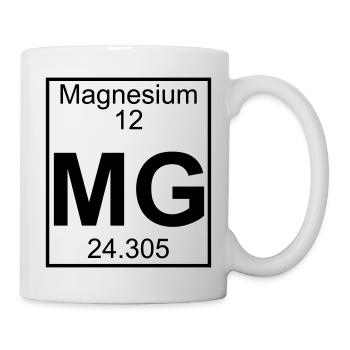 Magnesium (Mg) (element 12) - Mug - white - Right