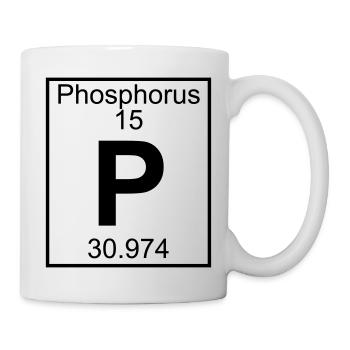 Periodic table element 15 - P (phosphorus) - BIG - Mug blanc - blanc - Droite