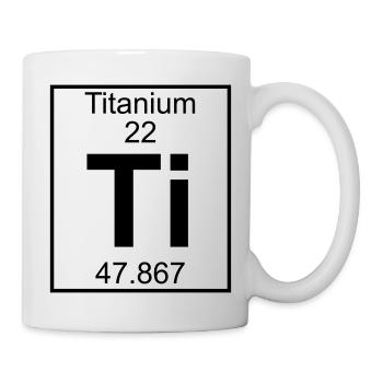 Titanium (Ti) (element 22) - Mug - white - Right