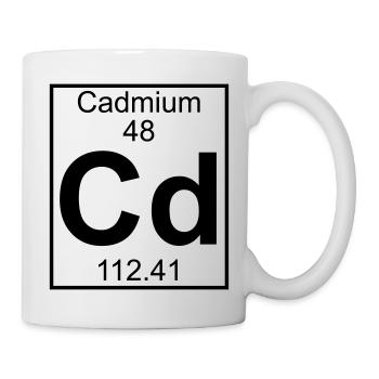 Cadmium (Cd) (element 48) - Mug - white - Right