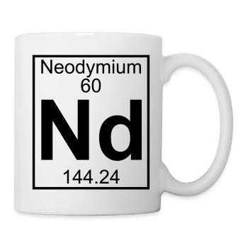 Element 060 - Nd (neodymium) - Full - Mug blanc - blanc - Droite
