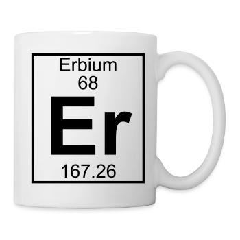 Erbium (Er) (element 68) - Mug - white - Right