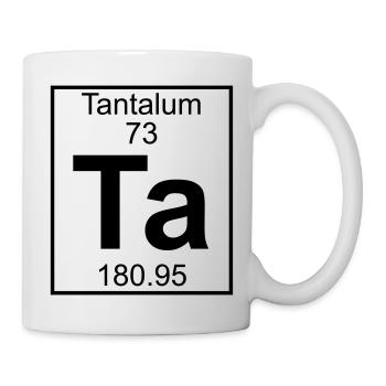 Element 073 - Ta (tantalum) - Full - Tasse - Weiß - Rechts