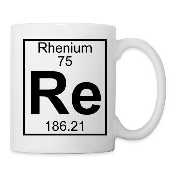 Rhenium (Re) (element 75) - Mug - white - Right