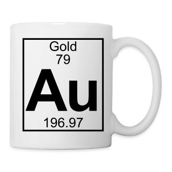 Gold (Au) (element 79) - Mug - white - Right