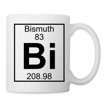 Bismuth (Bi) (element 83) - Mug - white - Right