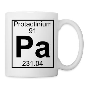 Protactinium (Pa) (element 91) - Mug - white - Right
