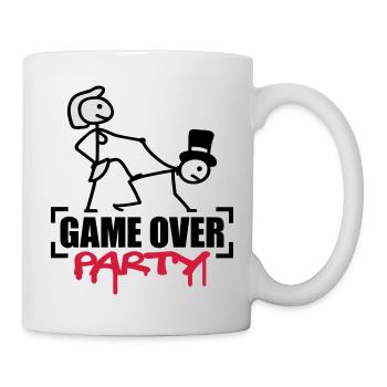 Game Over Party - Mug blanc - blanc - Droite