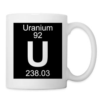 Uranium (U) (element 92) - Mug - white - Right