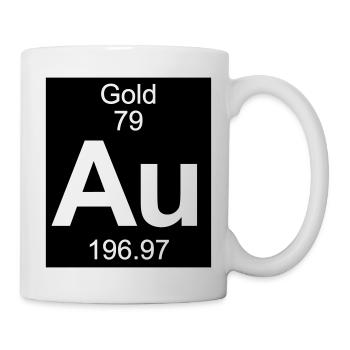 Gold (Au) (element 79) - Mug - white - Right