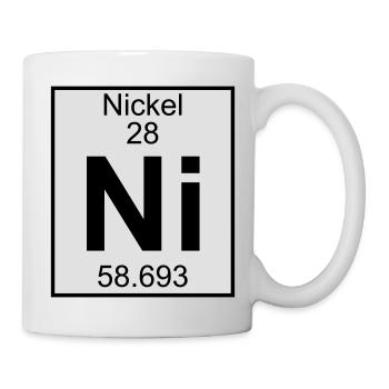 Nickel (Ni) (element 28) - Mug - white - Right