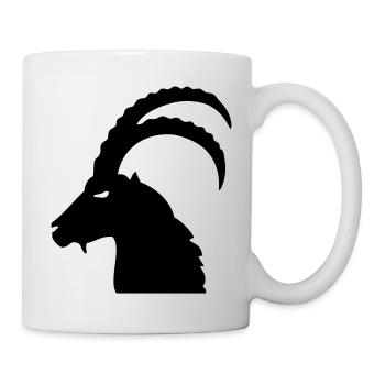 Steinbock - Tasse - Weiß - Rechts