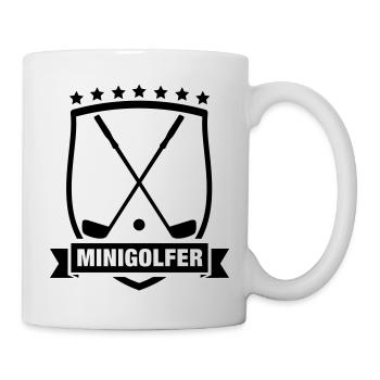 minigolfer_f1 - Tasse - Weiß - Rechts