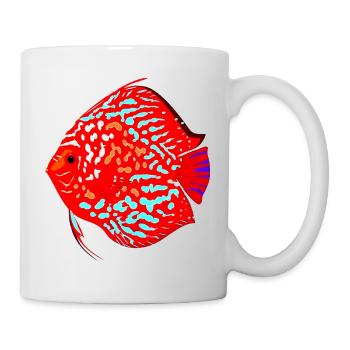 Fisch - Tasse - Weiß - Rechts