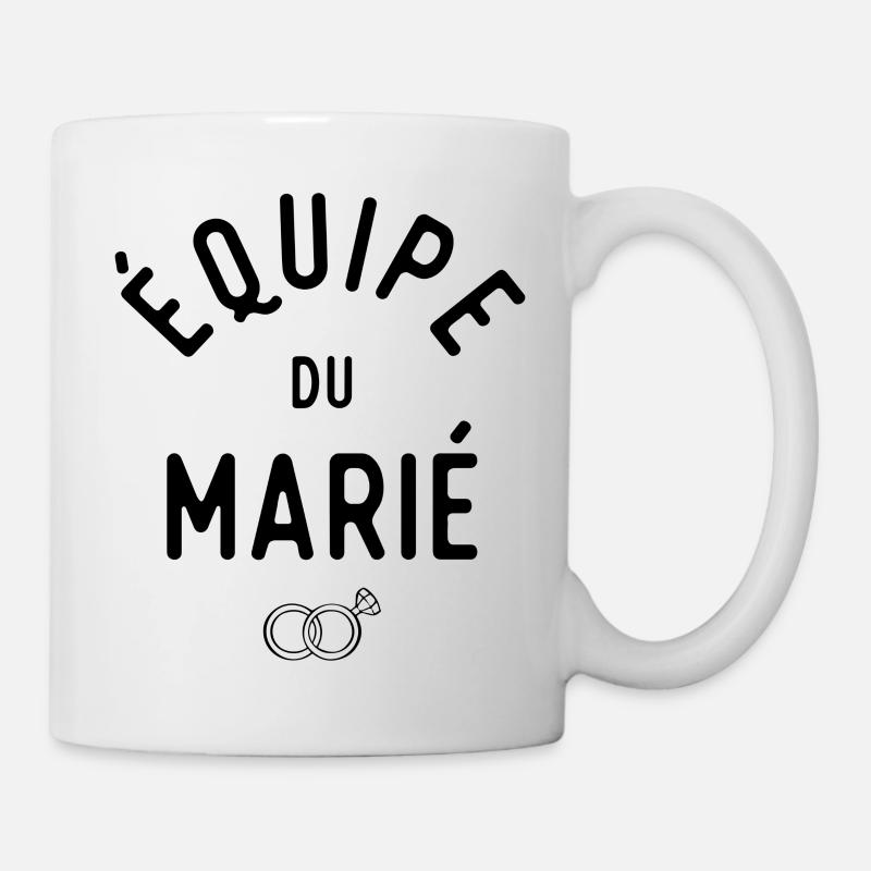 équipe du marié evg - Mug blanc - blanc