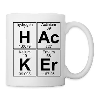 H-Ac-K-Er (hacker) - Full - Mug blanc - blanc - Droite
