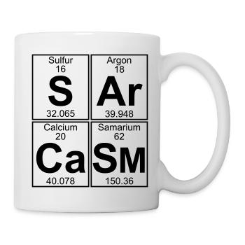 S-Ar-Ca-Sm (sarcasm) - Full - Mug blanc - blanc - Droite