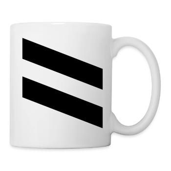 Caporal noir - Mug blanc - blanc - Droite