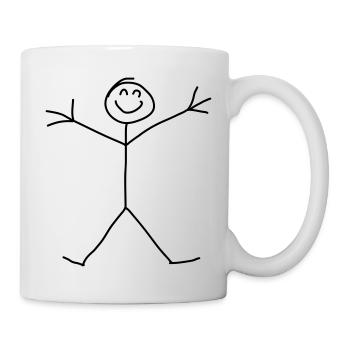 Stick Figure - Tasse - Weiß - Rechts