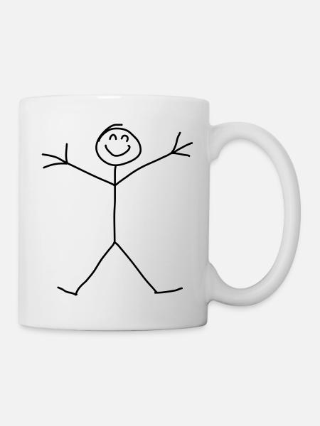 Stick Figure - Mug blanc - blanc