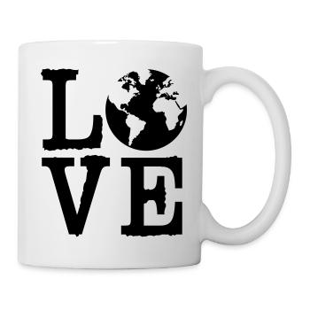 Love Earth - Tasse - Weiß - Rechts