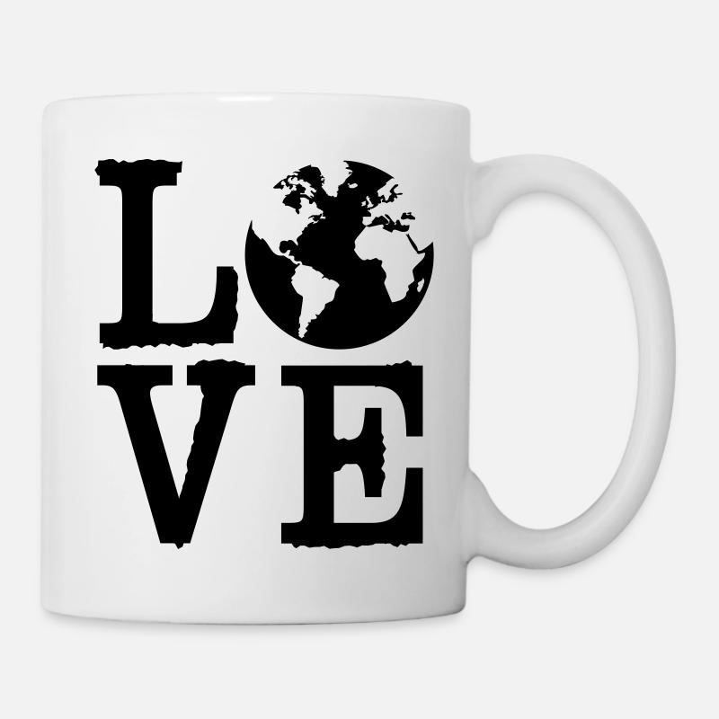 La terre d'amour - Mug blanc - blanc