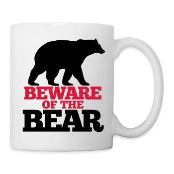 Bär Wild T-Shirt - Tasse - Weiß - Rechts
