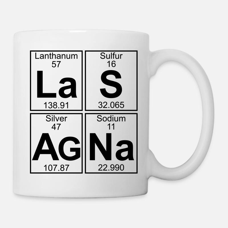 La-S-Ag-Na (lasagna) - Full - Tasse - Weiß