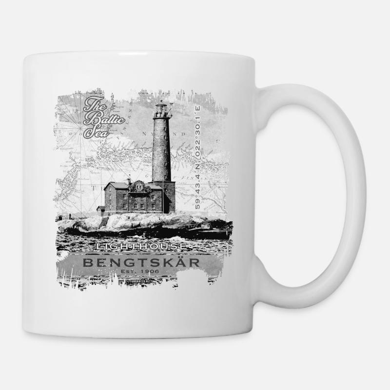 Phare de Bengtskär - Textiles et produits cadeaux - Mug blanc - blanc