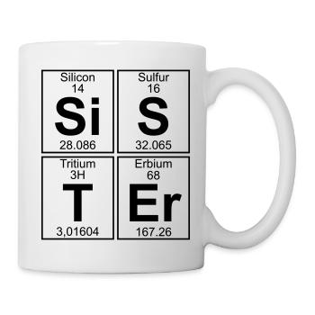 Si-S-T-Er (sister) - Mug blanc - blanc - Droite