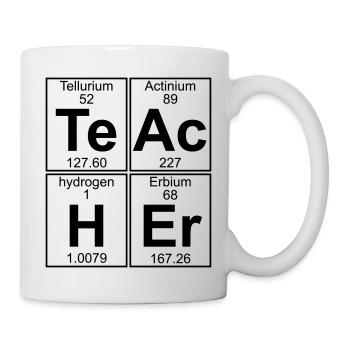 Te-Ac-H-Er (teacher) - Mug blanc - blanc - Droite